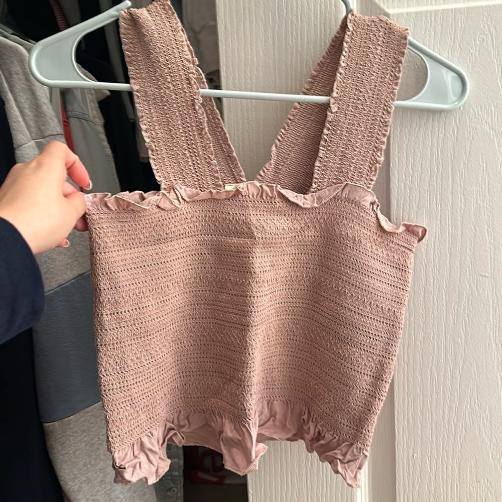 Taupe L.A Hearts Blouse